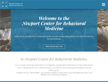 Tablet Screenshot of newportbehavioral.com